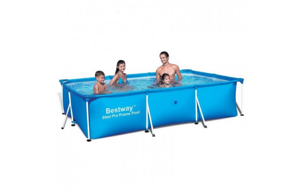 Бассейн прямоугольный на стойках 300х201х66 см Bestway 56404 600_380