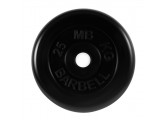 Диск обрезиненный d51мм MB Barbell MB-PltB51-25 25кг черный