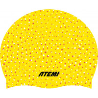 Шапочка для плавания Atemi silicone cap Point yellow TSC1PY Принт