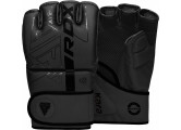 Перчатки тренировочные RDX Grappling F6 GGR-F6MB черный матовый