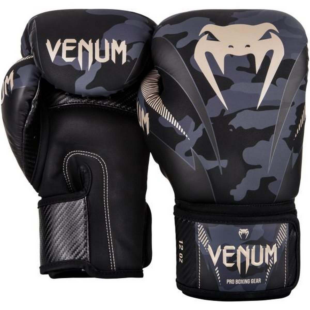 Перчатки Venum Impact 03284-497-12oz камуфляж\бежевый 1200_1200