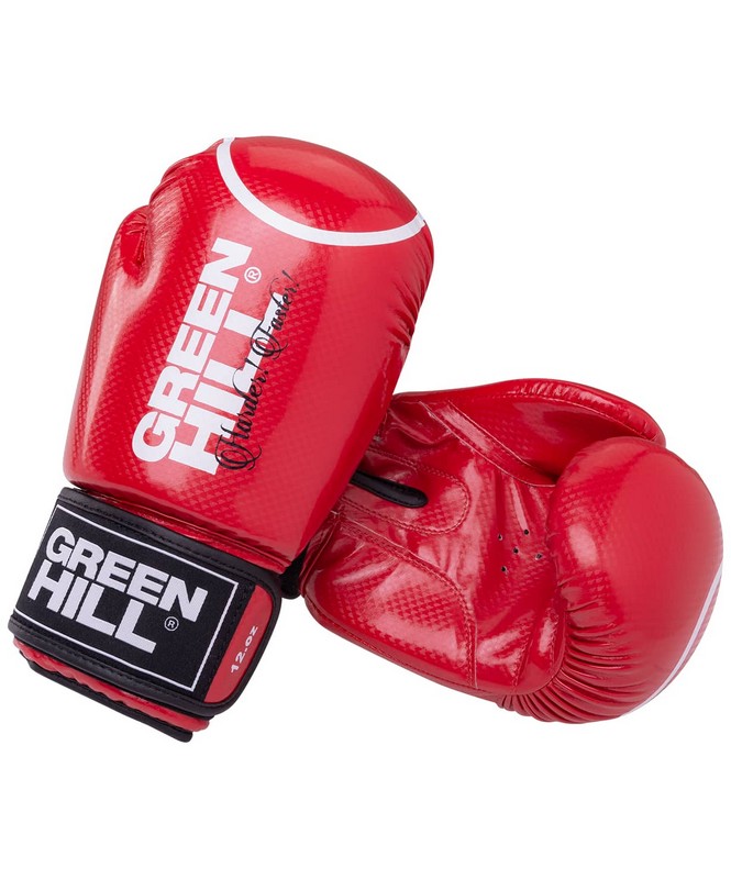 Перчатки боксерские Green Hill Panther 10 oz, к/з BGP-2098 красный 665_800