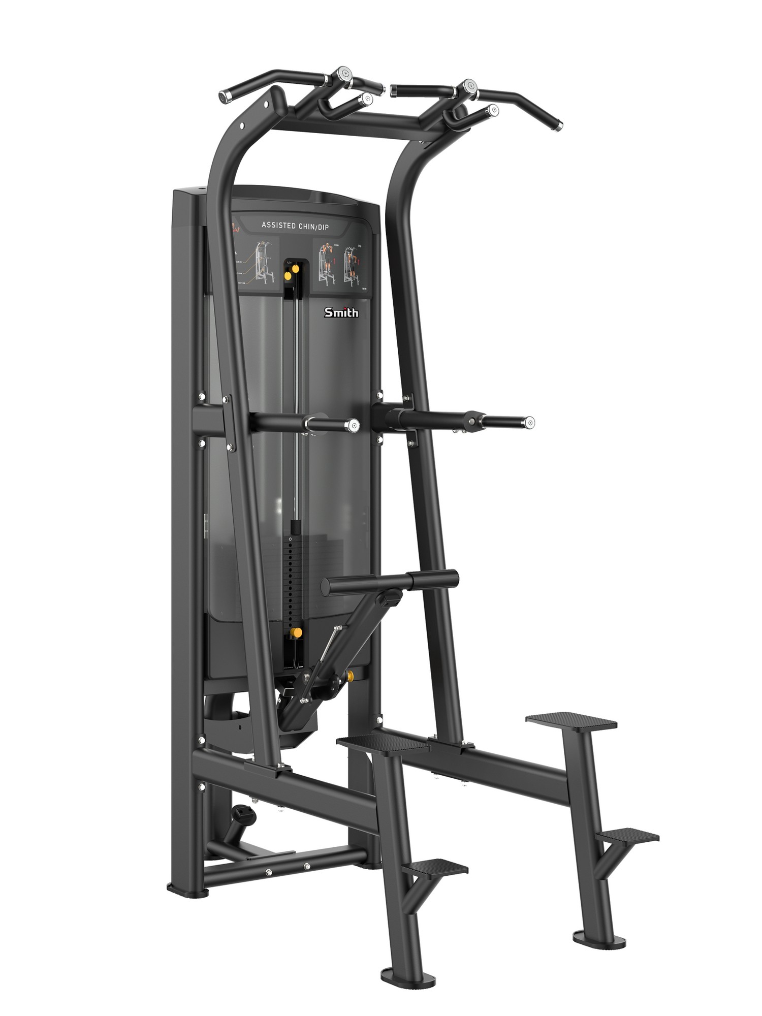 Подтягивание\Отжимание с помощью, стек 117,5кг Smith Fitness RE8008 1500_2000