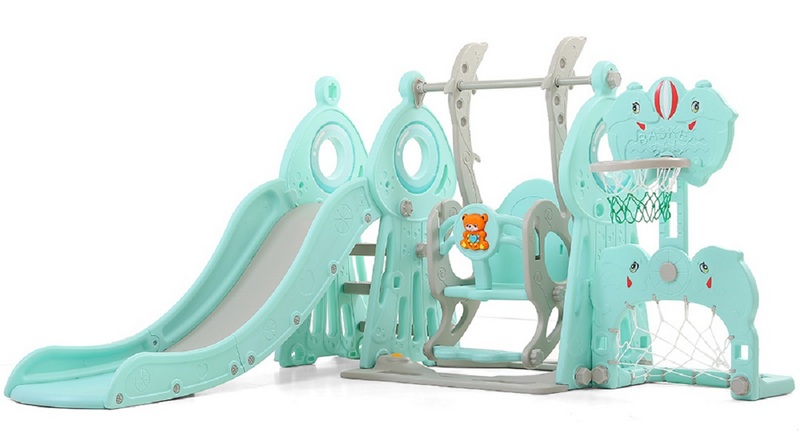 Горка + качели + ворота Perfetto Sport Маяк PS-051-М ментол 800_438