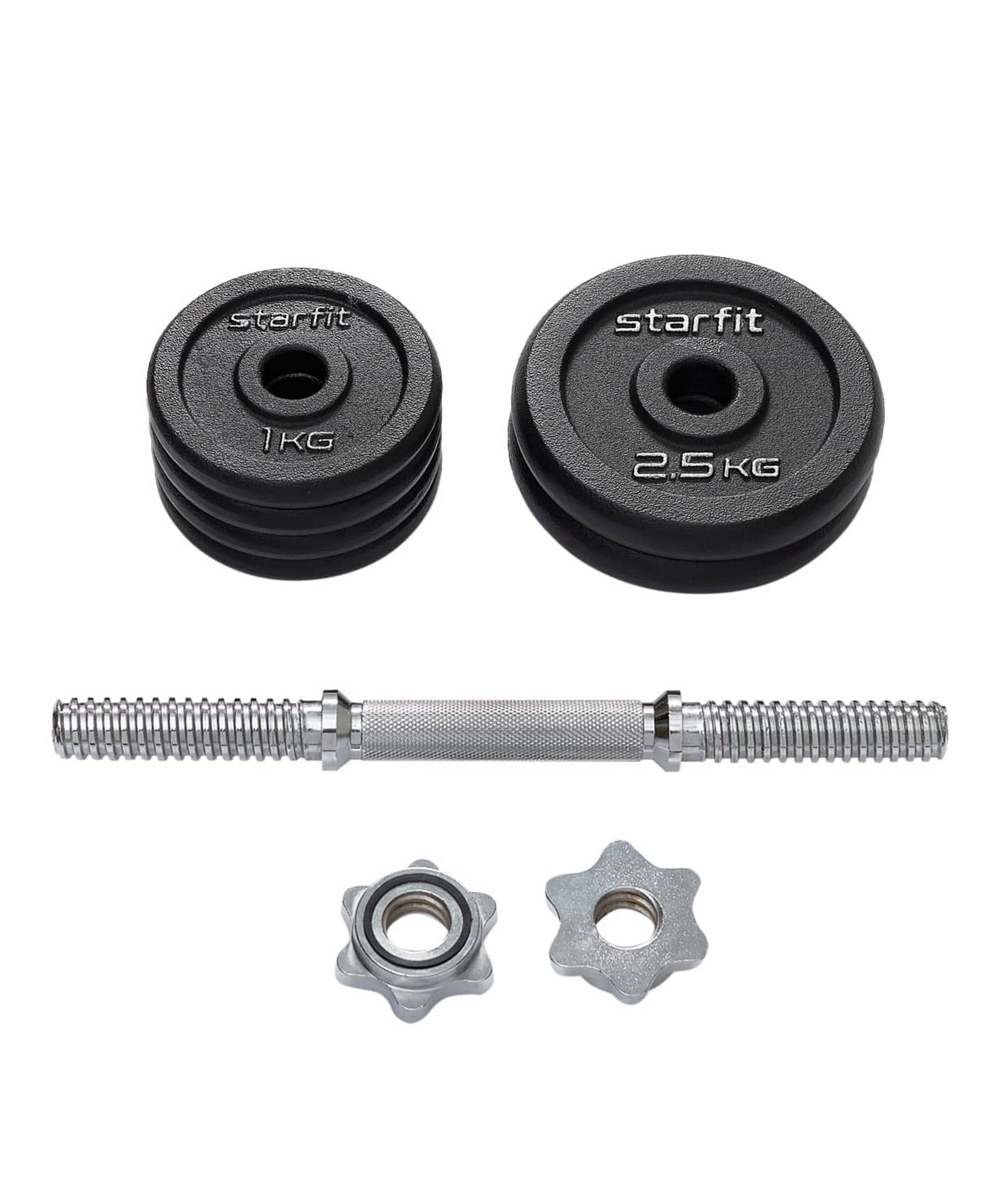 Гантель разборная чугунная в коробке 10 кг Star Fit DB-715 1663_2000