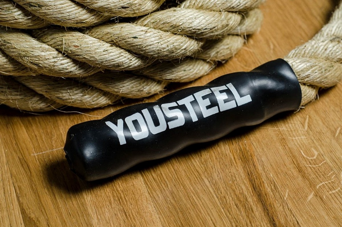 Канат для лазания YouSteel D38мм, волокно Sisal, длина 7 м 1200_795