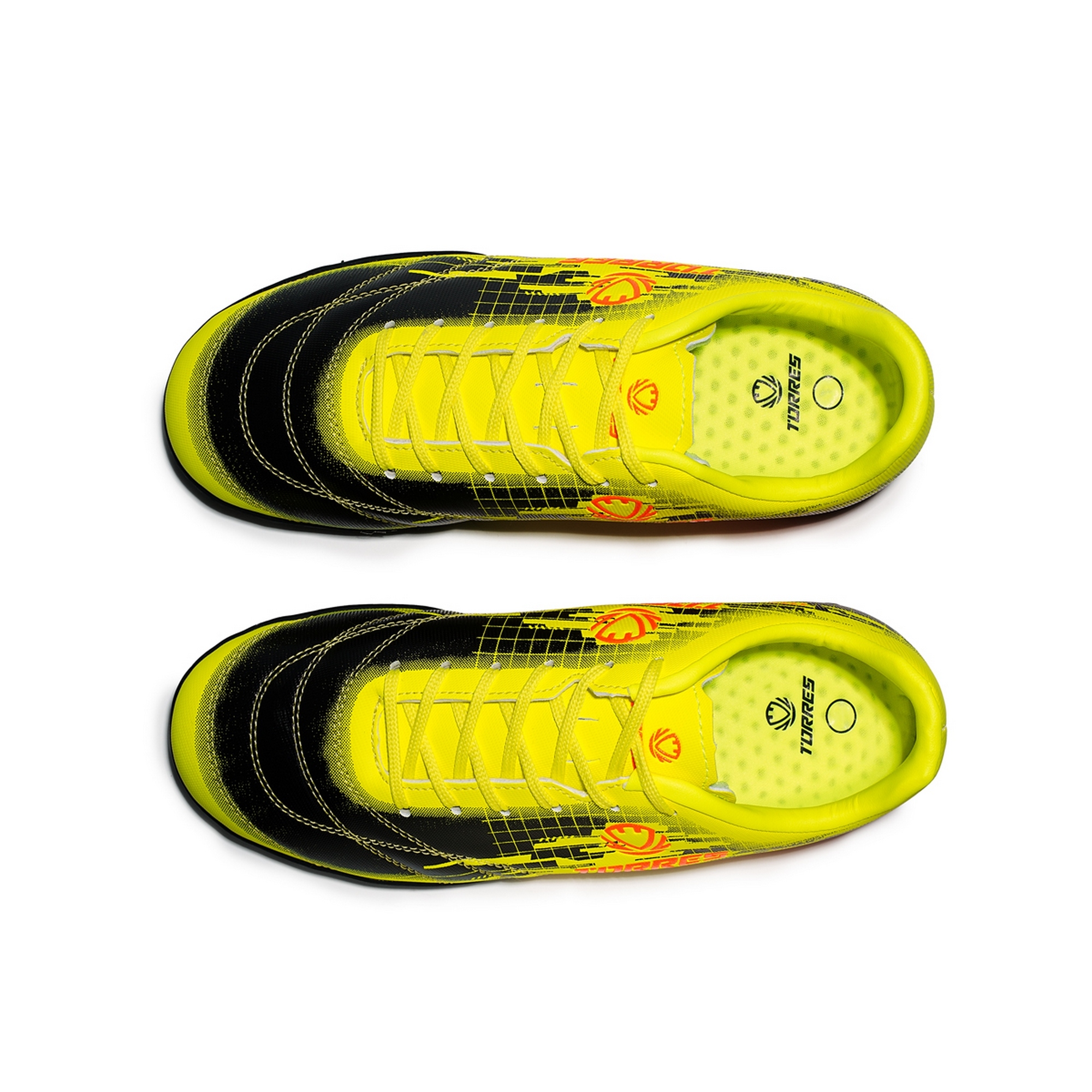 Бутсы футбольные (многошиповки) детские Torres COPA KID TS234238-614 чёрно-жёлтый 2000_2000