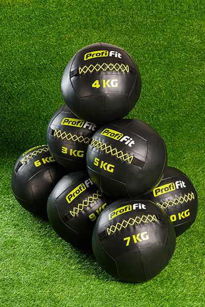 Медицинбол набивной (Wallball) Profi-Fit 8 кг 400_600