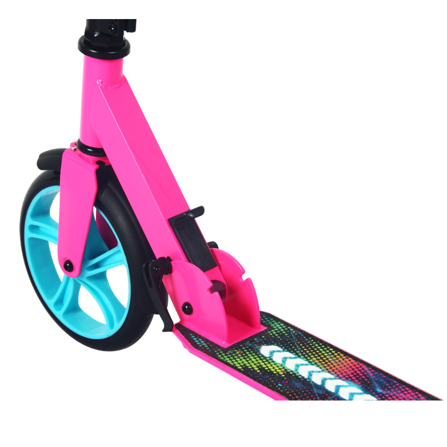 Самокат 200мм RGX RGX-SA200-30 pink (фонарь в подарок) 1500_1500
