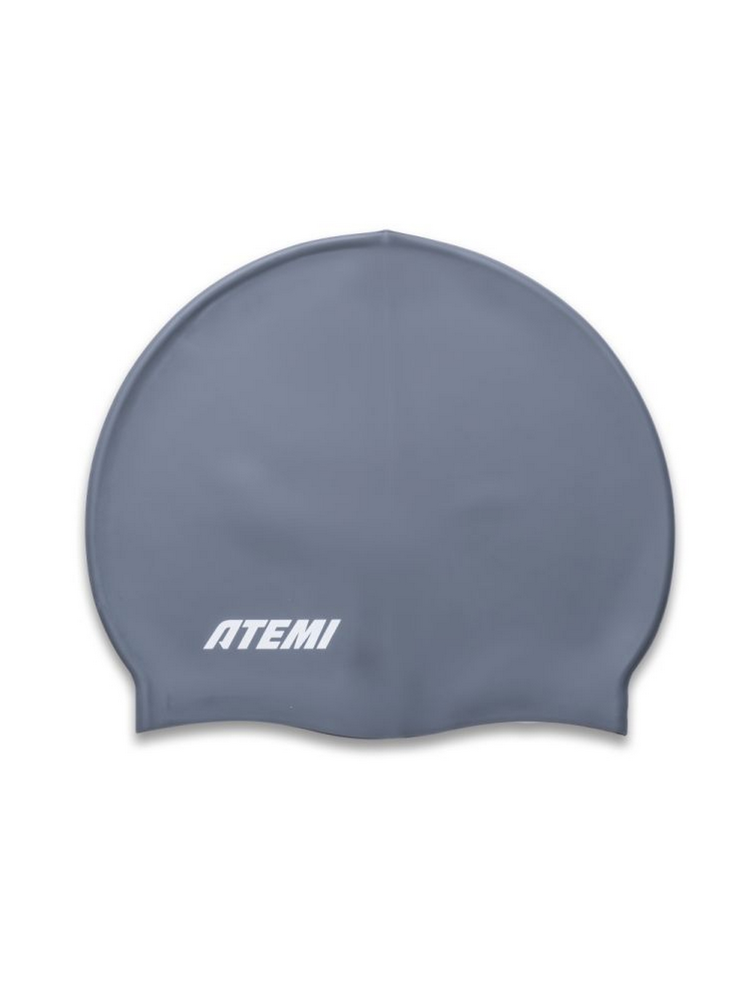 Шапочка для плавания Atemi kids silicone cap Asphalt grey KSC1GY серый 1500_2000