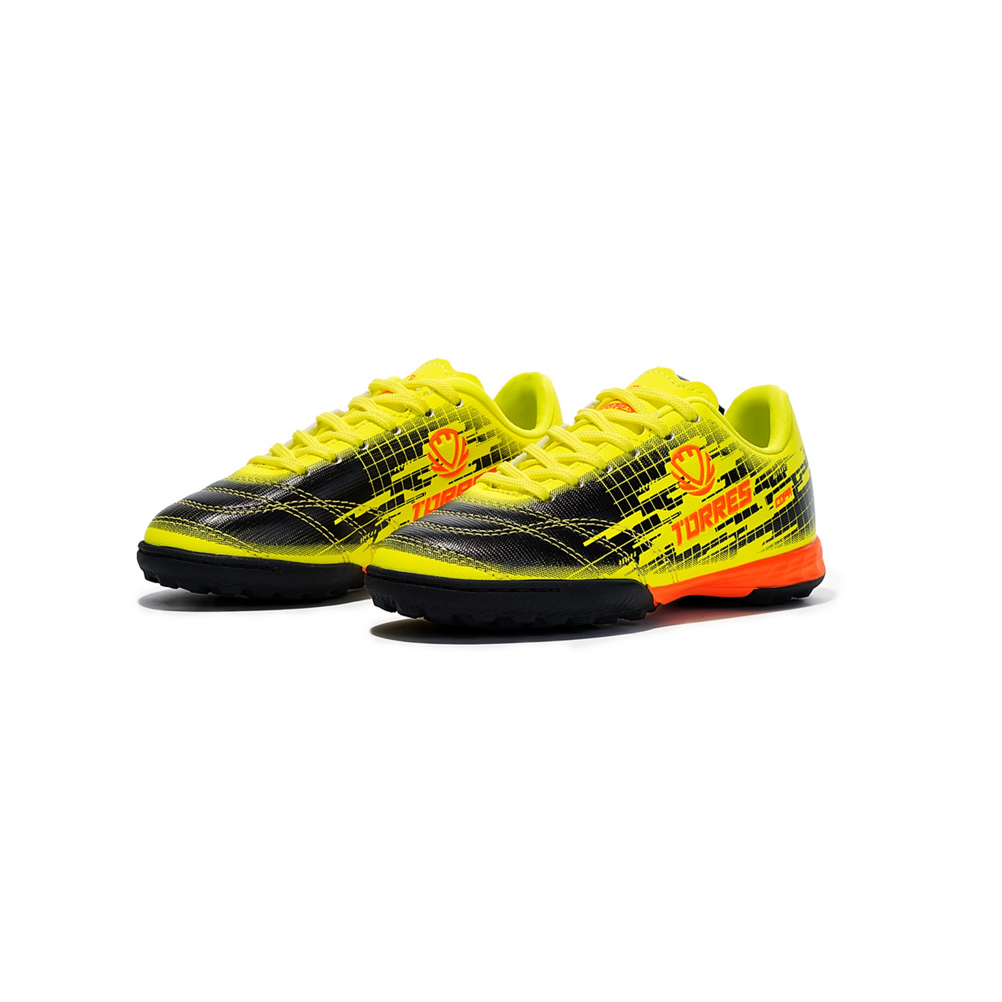 Бутсы футбольные (многошиповки) детские Torres COPA KID TS234238-614 чёрно-жёлтый 2000_2000