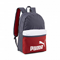 Рюкзак спортивный 41x28x14см, 22л Puma Phase Backpack 09046807 серо-красный 120_120